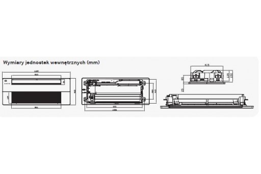 Klimatyzator kasetonowy SAMSUNG Slim AC026FB1DEH/EU - 2,6/3,3 kW