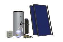 HEWALEX 2 TLPAC 200 Zestaw solarny dla 2-3-4 osób do c.w.u. Zestawy solarne  do c.w.u.