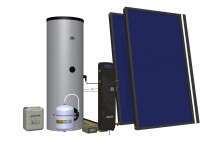 HEWALEX 2 TLPAC 300 (KS 2600) Zestaw solarny dla 3-4-5 osób do c.w.u Zestawy solarne  do c.w.u.